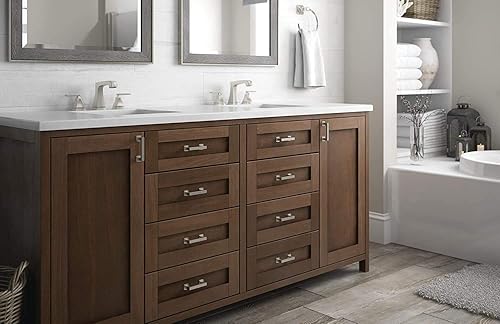 Miniatura 3 de Franklin Brass Parow - Manija para gabinete, negro mate, mango de cajón de 8-1316 pulgadas, paquete de 1, P41774K-FB-C