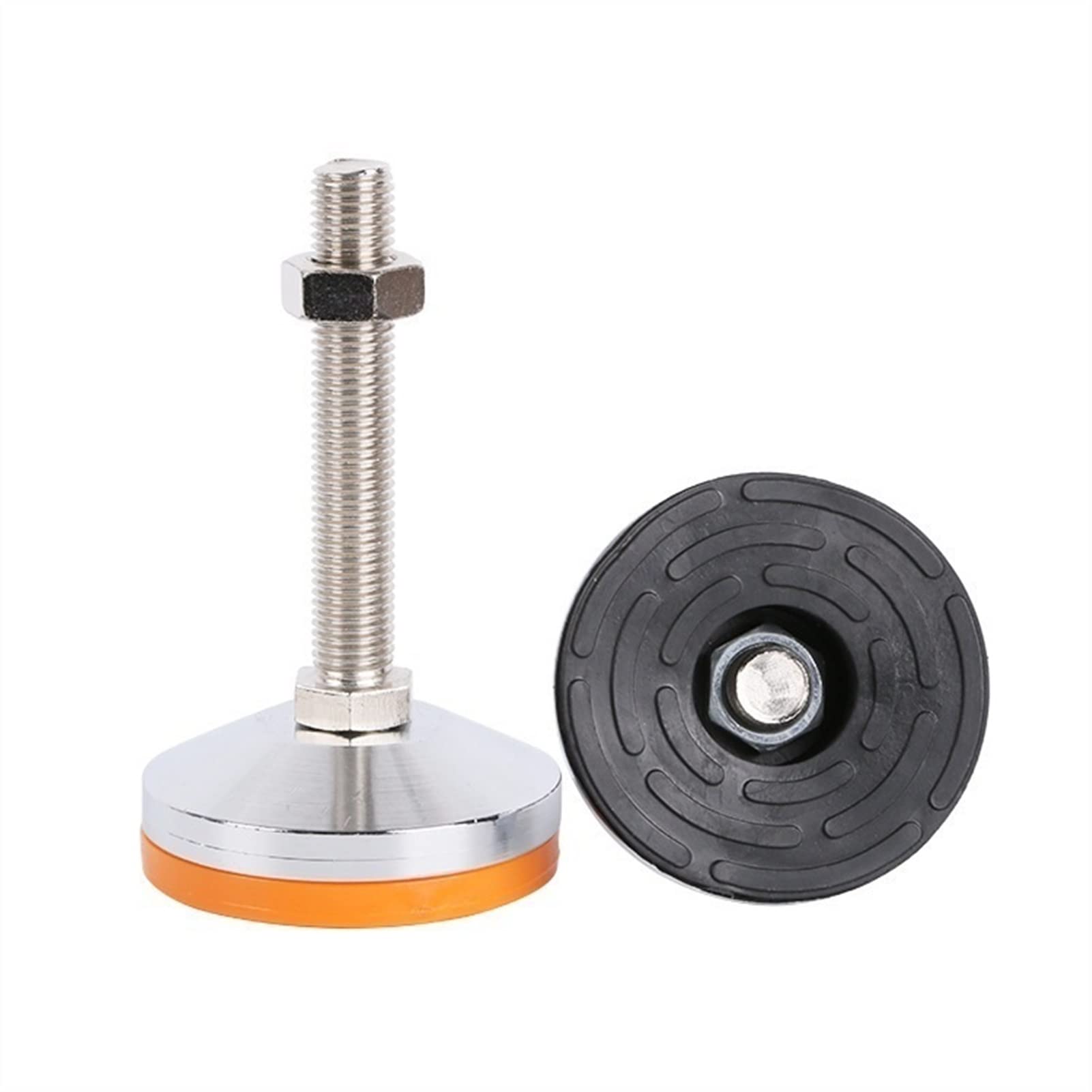 Gamba a vite di livellamento for impieghi gravosi 4 pezzi, piedino di livellamento regolabile for macchinari for mobili, banco da lavoro, macchina utensile (arancione) joyous (Size : D60*M20*100mm)