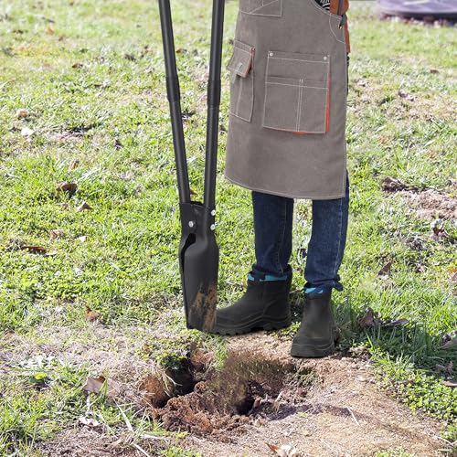 image for LLARGUEST Post Hole Digger Tools, 54 inches Heavy Duty Hole Digger for
