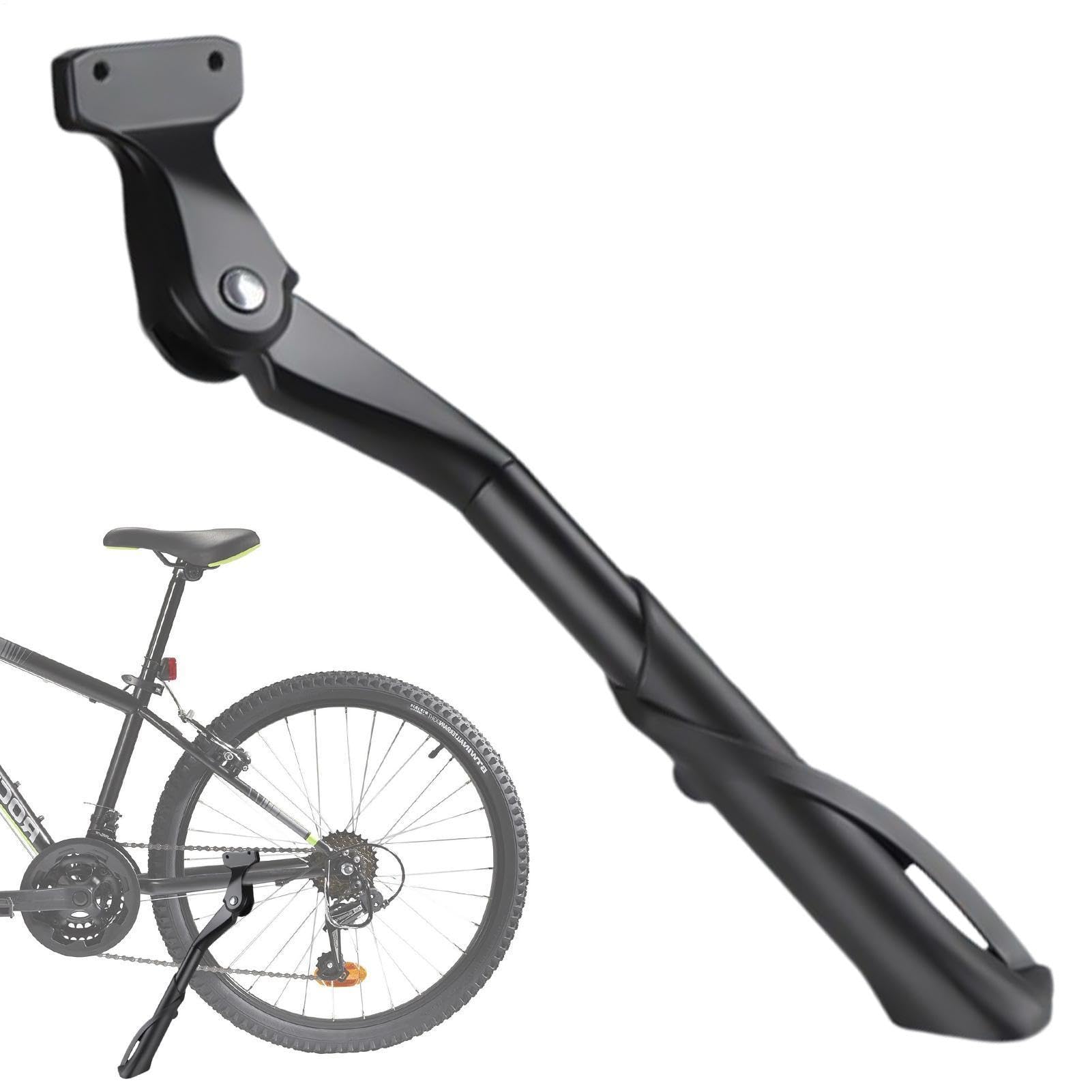 Caballete lateral para bicicleta con base antideslizante y altura ajustable reforzada