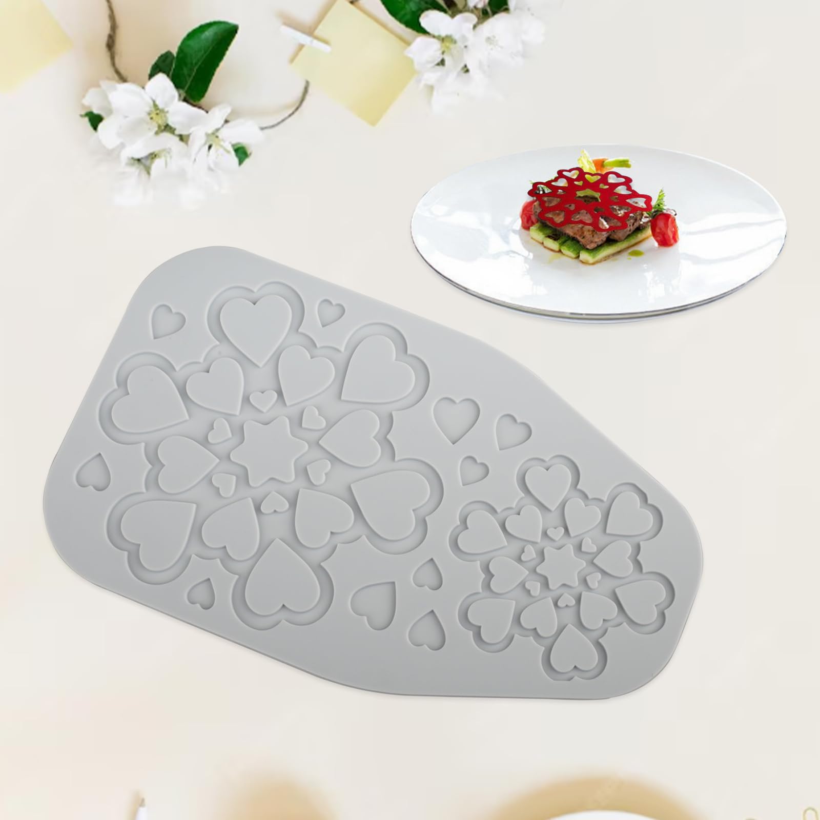 YapitHome Silikonform Blumen Fondant Kuchen Prägung Matte Sp