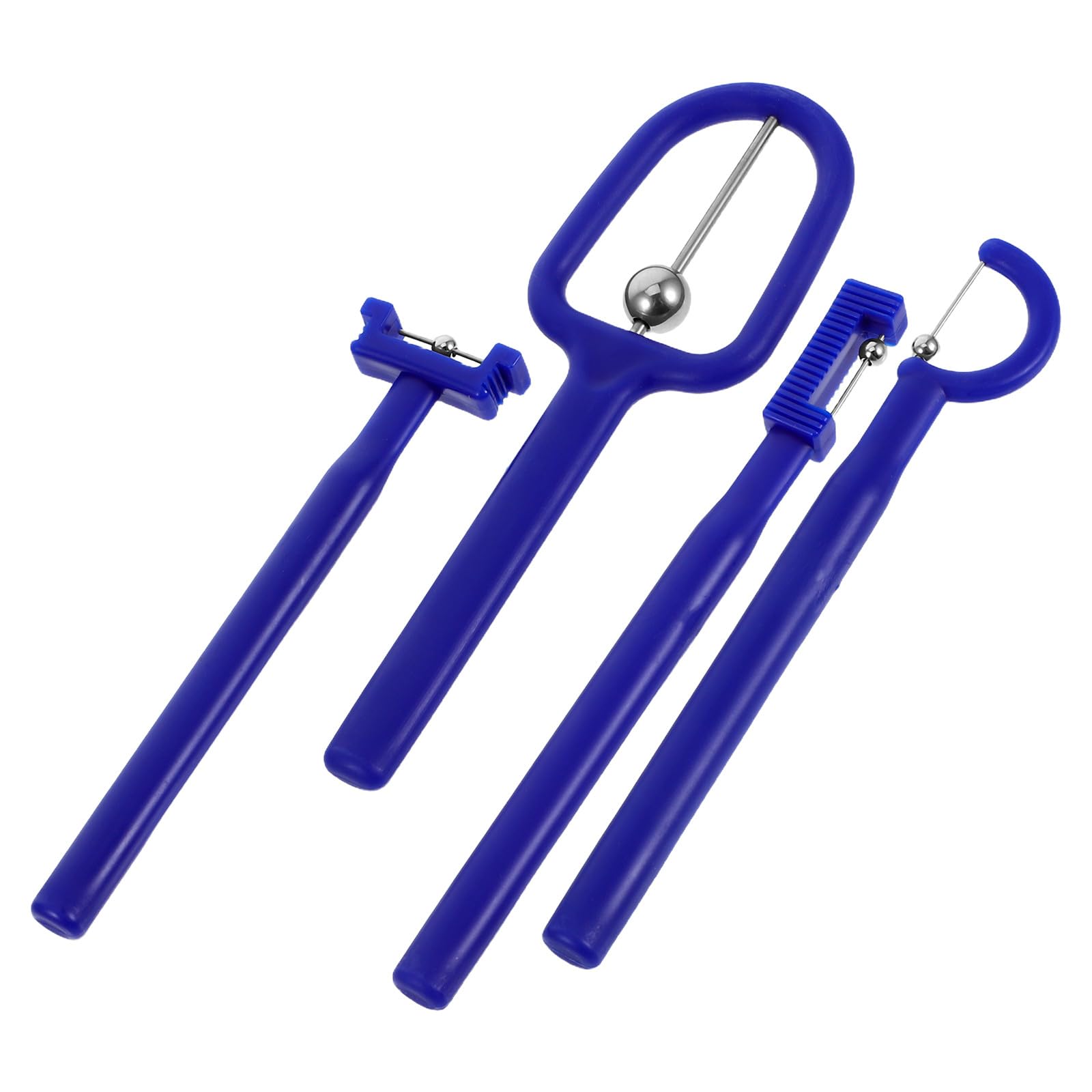 GALPADA Entraîneur des Muscles Langue 4 Pièces pour Garçon et Filles pour Exercices de Flexibilité et Stimulation Orale Bleu en Pp et Acier Inoxydable, Outil Léger