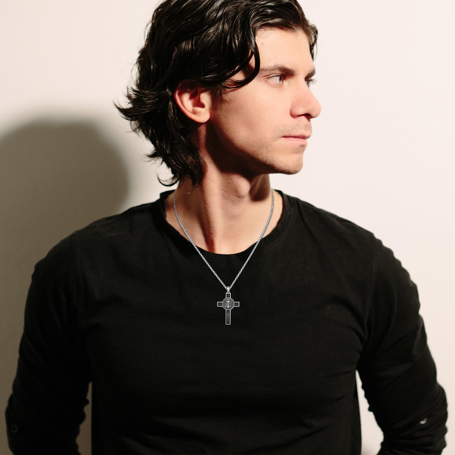 TwoAnts 925 Sterling Silver Patron Saint Medal Necklace Protection Catholic Jewelry Gifts for Men Women - Image 5