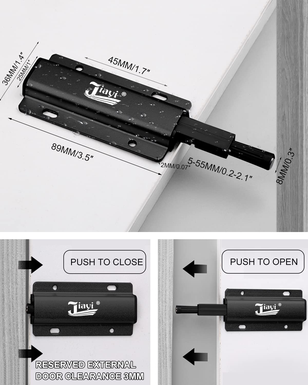 4 Pezzi Sistema Apertura A Pressione Per Ante - Push Pull Con Magnete E Soft Close - Foto 10