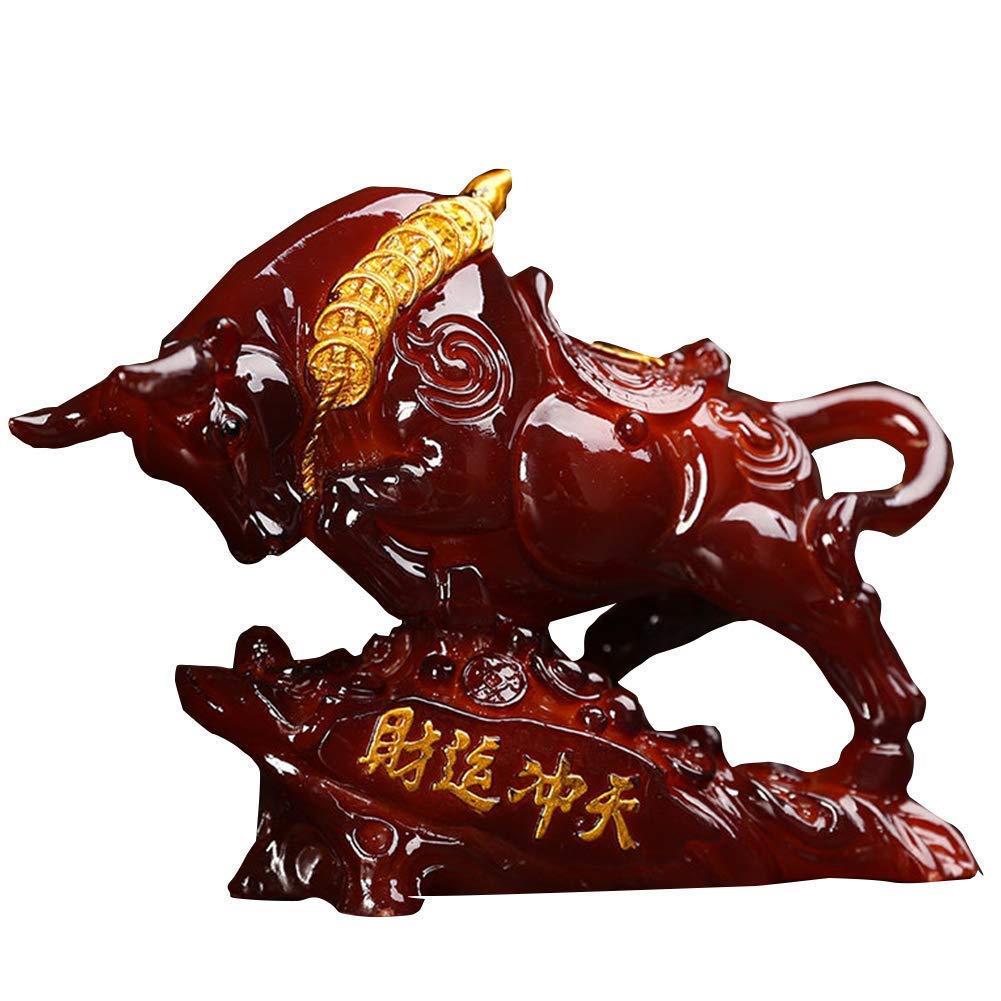 Estatua de caballo Feng Shui OwKay y mascota de té verde