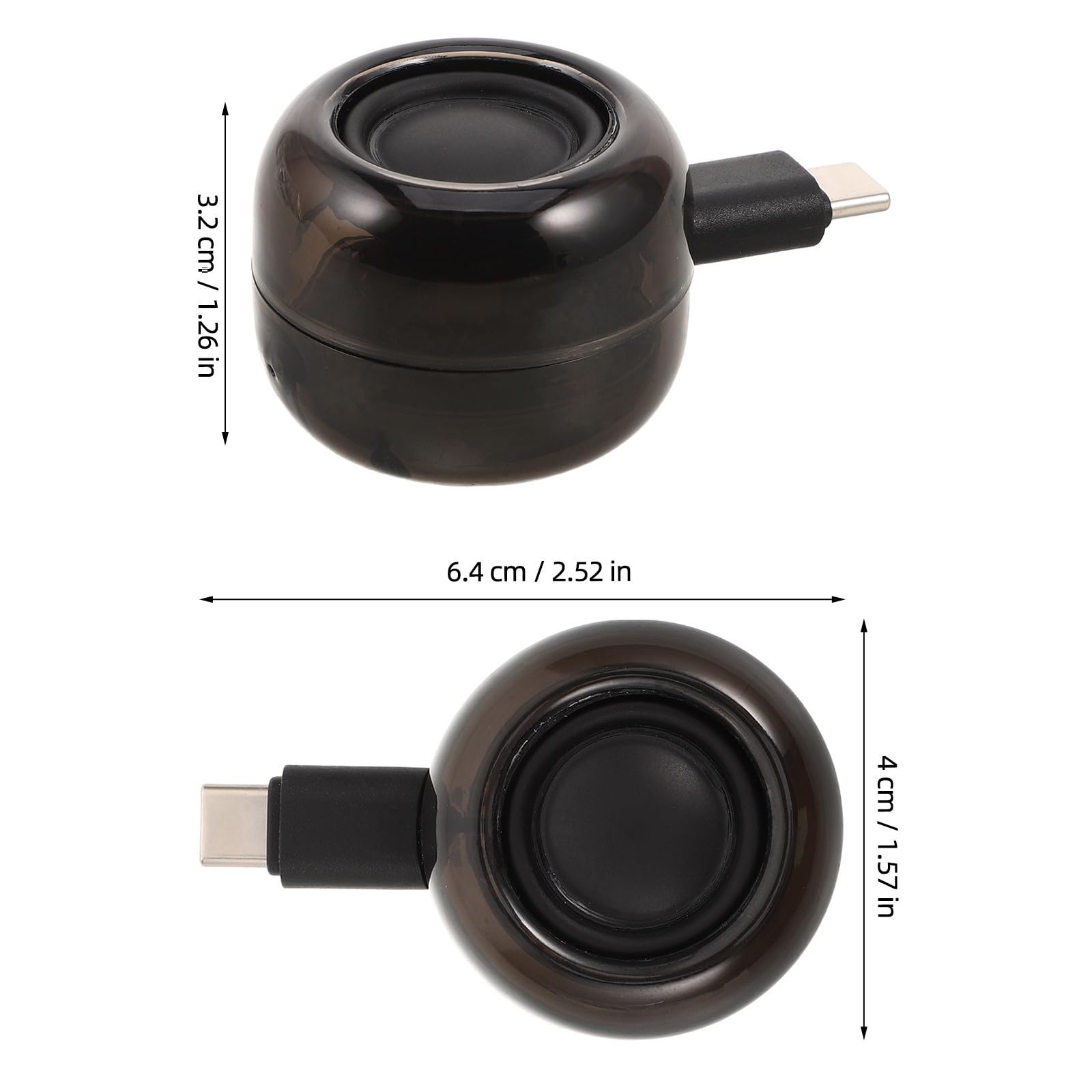 Angoily Altavoz Portátil Mini para Móvil con USB C, Enchufe Tipo C