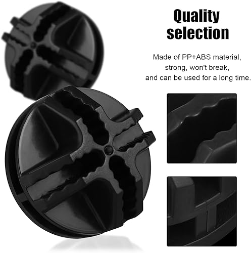 Miniatura 5 de SEWACC Conectores de cubo de alambre, 30 unidades, cubos de rejilla de alambre negro, conectores organizadores de cubos de alambre para