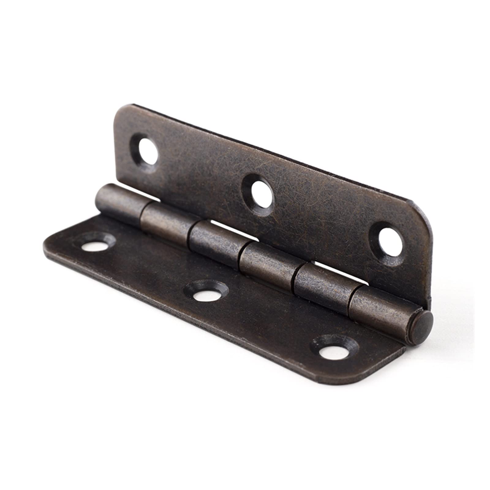 8pcs Antique Iron Hinges Furniture Door Metal Vintage Hinge for Kitchen Cabinet Cupboard Closet Wardrobe Wooden Box 3Inch for Box