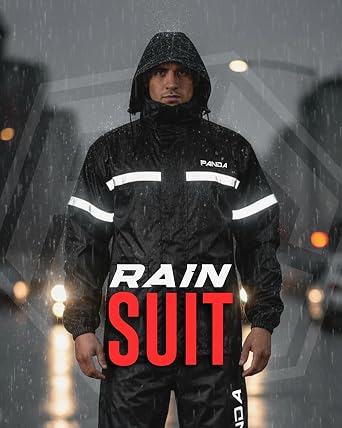 Motorcycle Waterproof Rain Suit for Men & Women Breathable Windproof Bikers Touring 2-Pieces Camping Fishing Hunting Outdoors