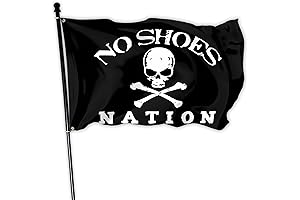 No Shoes Nation Flag 3x5 ft: A Humorous Symbol for the No...