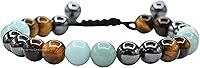 Vista 41 de Pulsera de cesación de fumar Amazing Gemstone - Pulsera de ayuda para dejar de vapear - Juego de pulsera de hematita, ojo de tigre y amatista