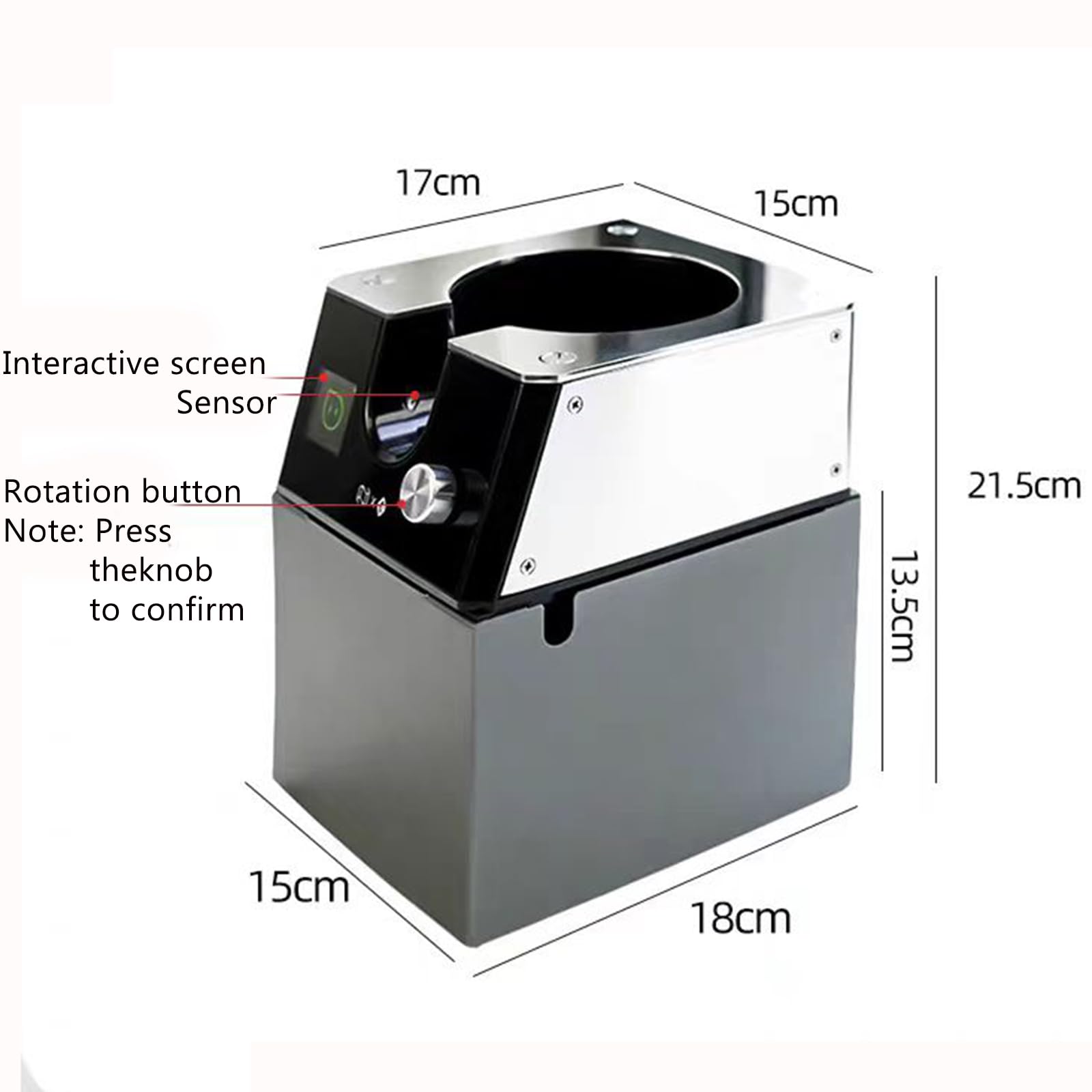 Macinino automatico per caffè espresso da 220 V, sicuro, facile da pulire per uso domestico e commerciale, per amanti del caffè e caffè