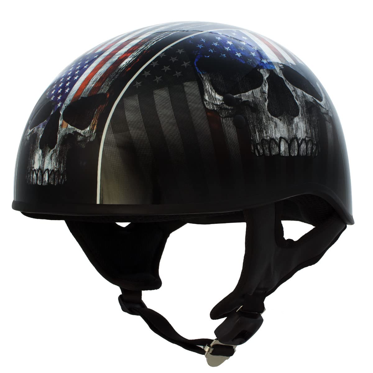 Hot Leathers Skull Cap HLD1042