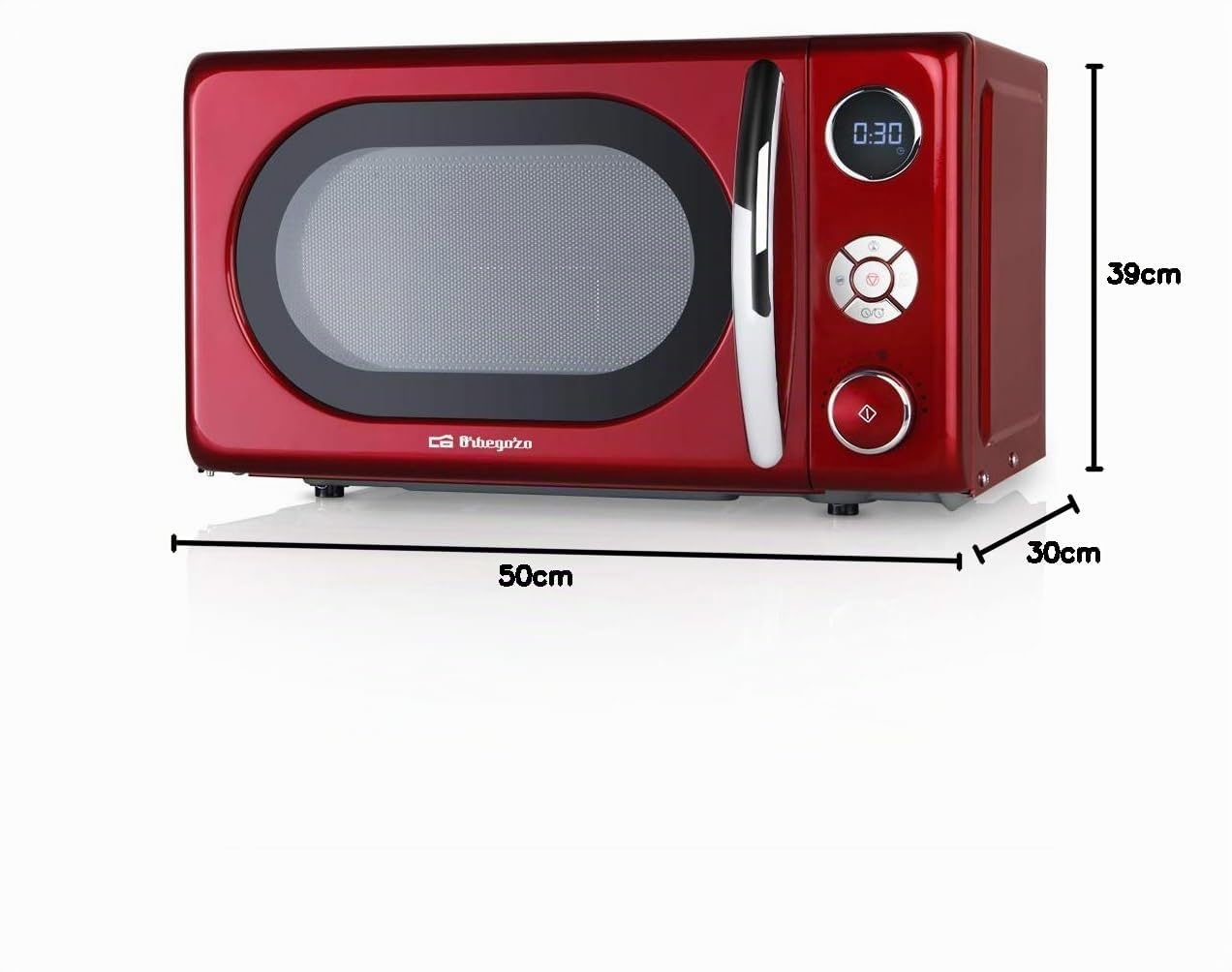Orbegozo MIG 2042 Microondas Con Grill 20L 700W Rojo
