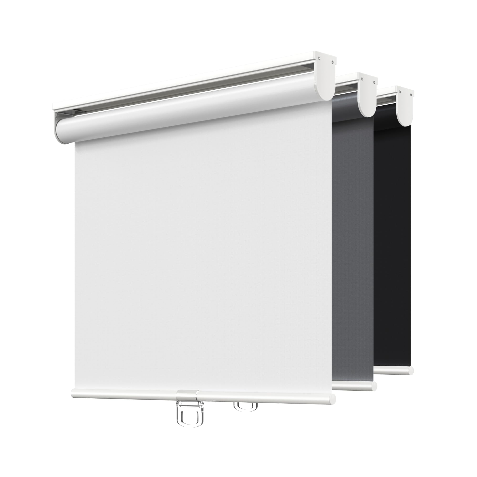 Cordless Roller Shades Blackout Blinds for Windows Room Darkening Rolled Up Shades with Spring System, UV Protection Window Shades Door Blinds for