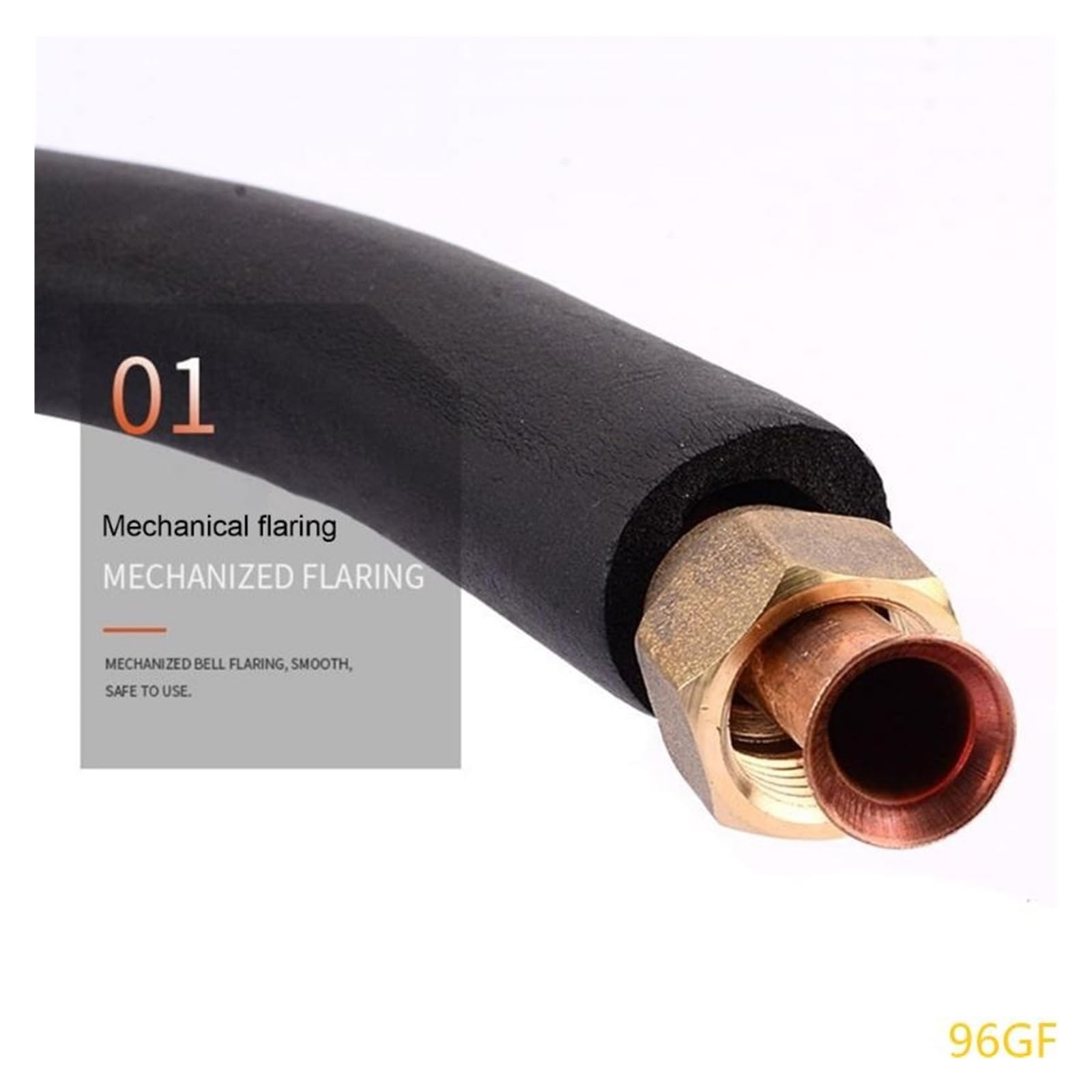 Tubo De Conexión De Aire Acondicionado Engrosado 96GF, Tubo De Cobre Extendido for Aire Acondicionado(3 M)