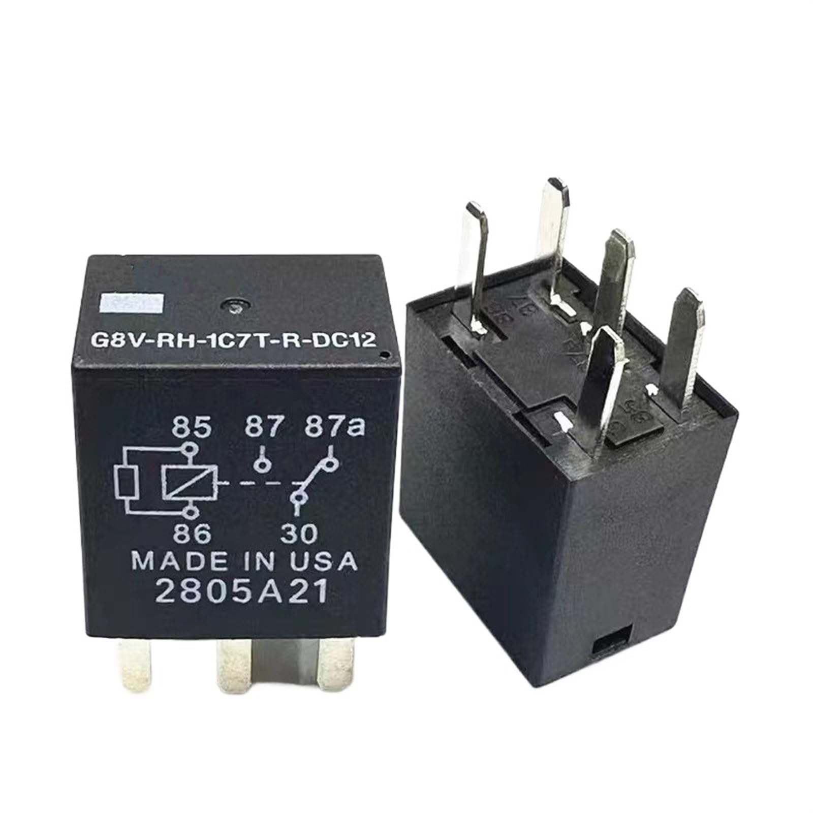 Relé G8V-RH-1C7T-R-DC12 12V 35A de automoción de 5 pines pack de 5 unidades