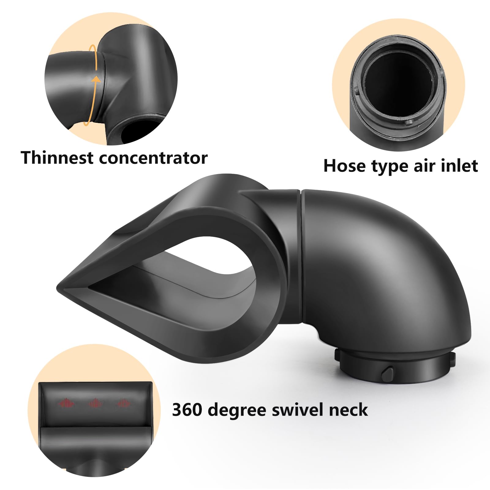 Boquilla de peinado de precisión para Dyson Airwrap HS01/HS05, concentrador de peinado de cuchillas, accesorio de secado y peinado