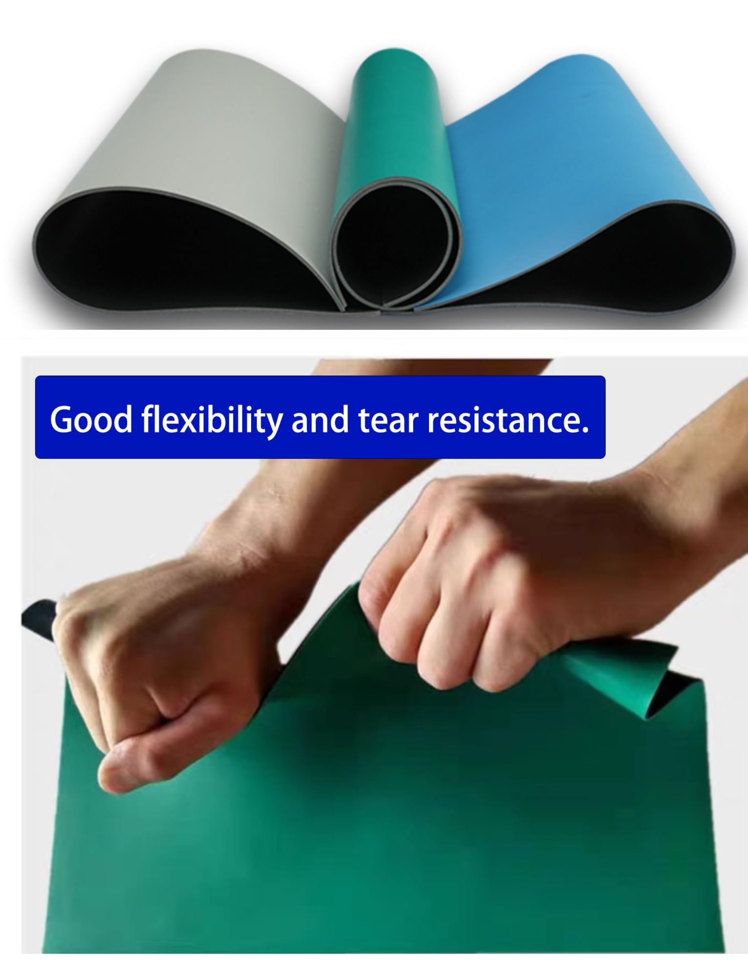 Alfombrilla antiestática resistente al calor, almohadilla de banco de trabajo de soldadura de 2 mm para reparación y proyectos electrónicos, diseño duradero, perfecto para reparación de teléfonos
