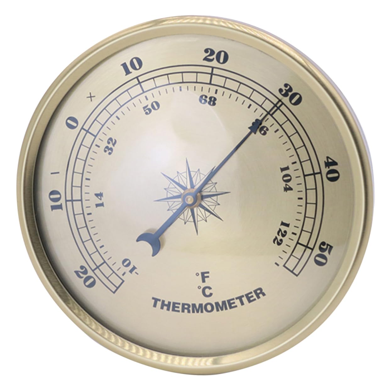 Artibetter 4pezzi Termometro Rotondo Metallo Per Esterni Misuratore Di Temperatura Pratico e Leggero Per Giardino Patio e Casa Facile Da Installare e Leggere Design Compatto e Resistente