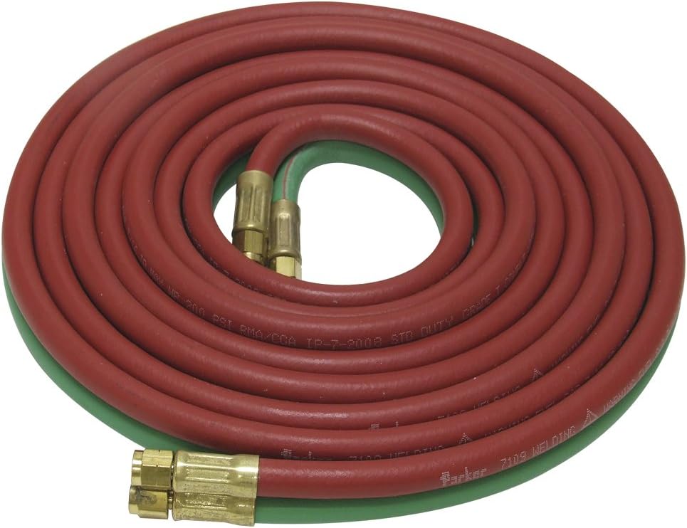 Uniweld H32AT Oxy/LP Twin Welding Hose, 12.5-Feet X 3/16-Inch