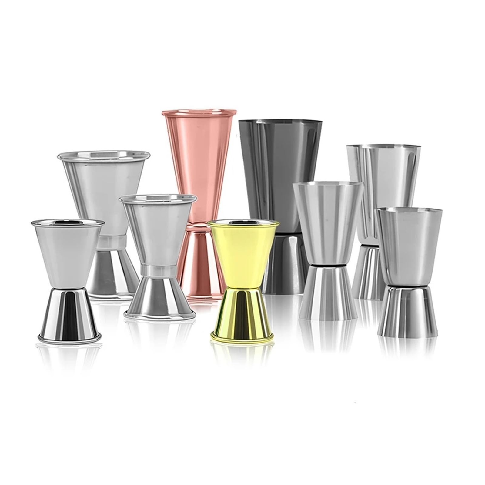 Tasse à mesurer for Cocktail, 1 pièce, 15/30ml ou 30/60ml, Double tête, tasse l'alcool, once, fournitures de cuisine(12)