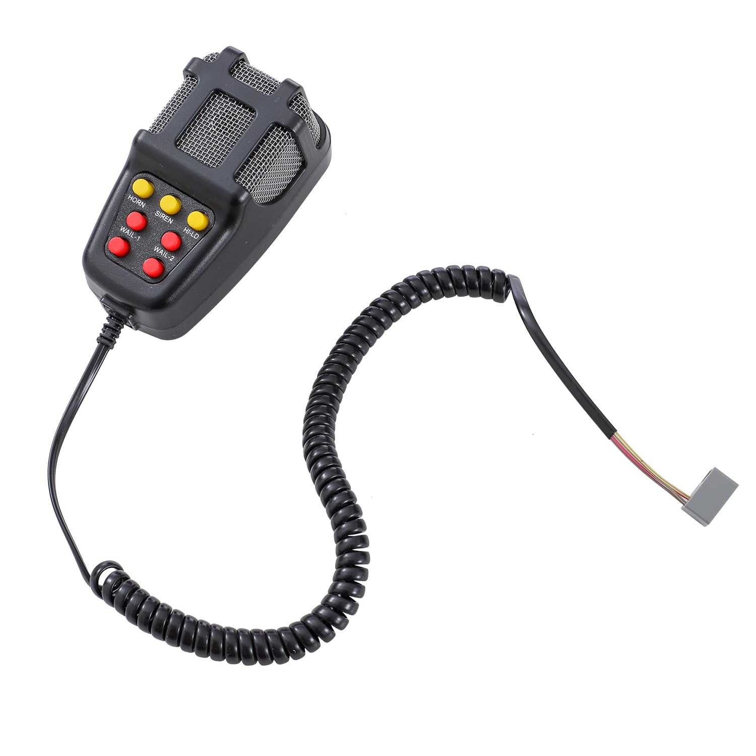 KATSU Siren per Auto 7 Toni 12V 100W con Microfono, Veicolo Forte Corno Allarme Traffico per Motocicli Vigili del Fuoco Ambulanza Altoparlante Amplificatore del Suono di Emergenza