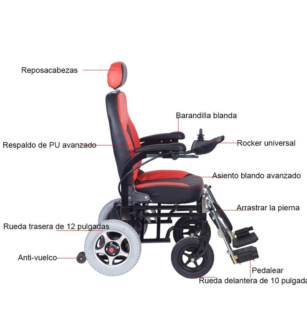 Sedia a rotelle elettrica, anziani disabili, pieghevole, portatile, sedia a rotelle piatta, tailandese e 201c, scooter vintage