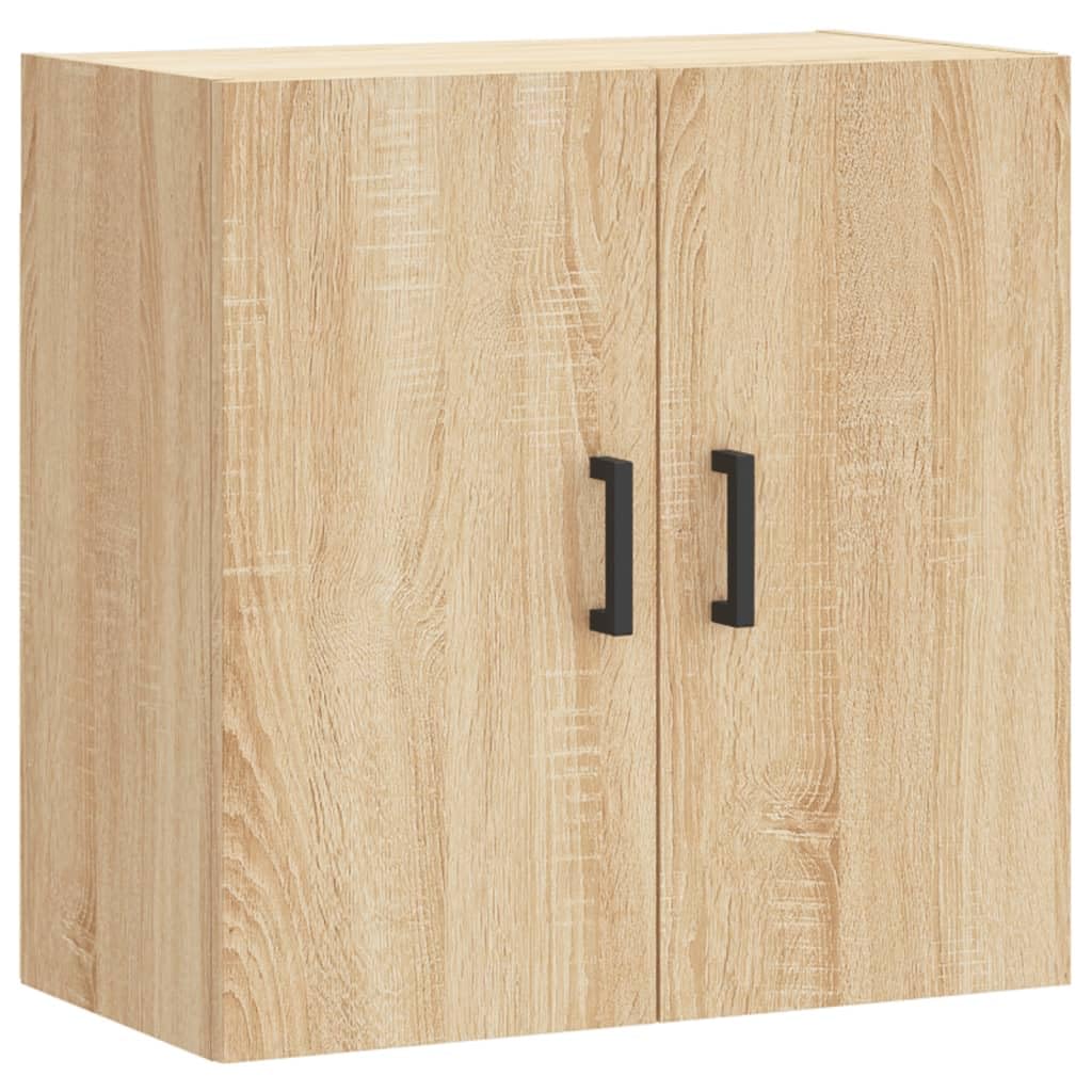 Armoire suspendue bois 60 cm chêne Sonoma meuble flottant rangement salon