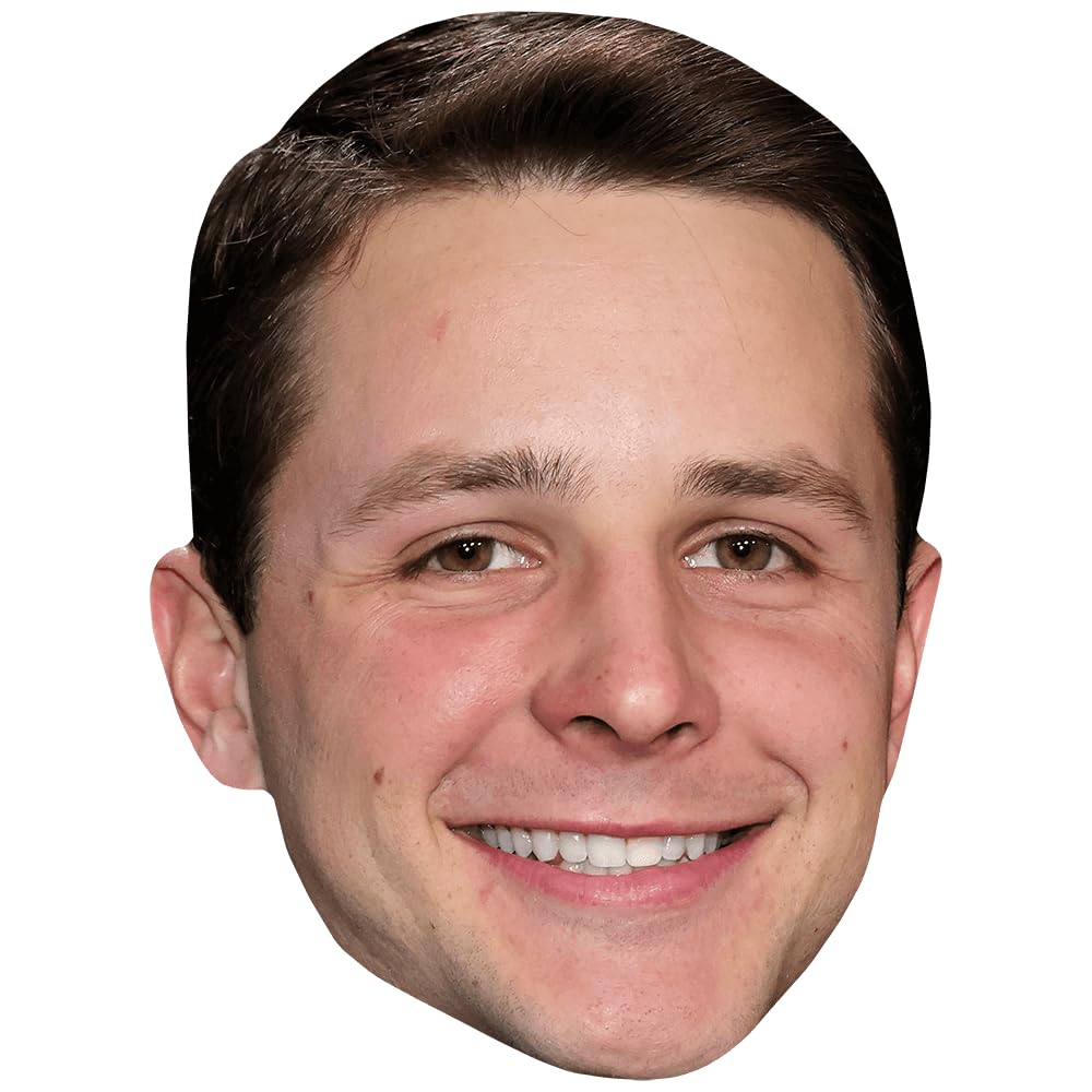 Celebrity Cutouts Lifelike Brock Purdy (Smile) Celebrity Mask, Flat Card Face, Fancy Dress Mask
