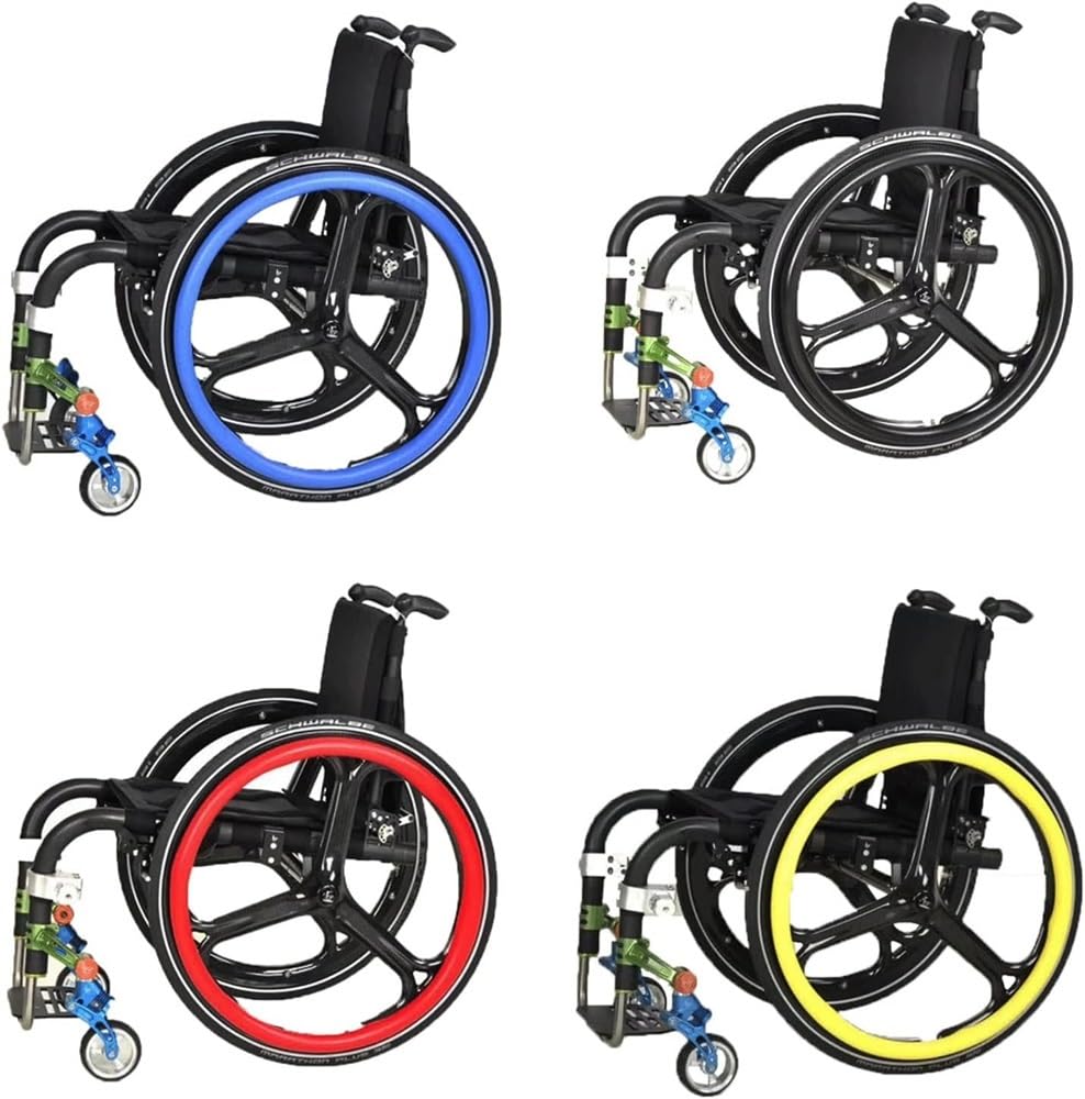 Funda para silla de ruedas deportiva con rueda trasera de 24 pulgadas, fundas para llantas de empuje para silla de ruedas, antideslizante, resistente al desgaste, funda para empujar con la mano, mejo