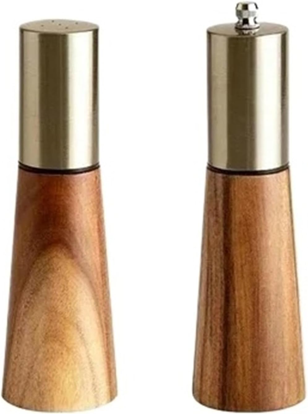 Peppercorns Grinder Sea Salt Grinding Bottle Wooden Home(Black)