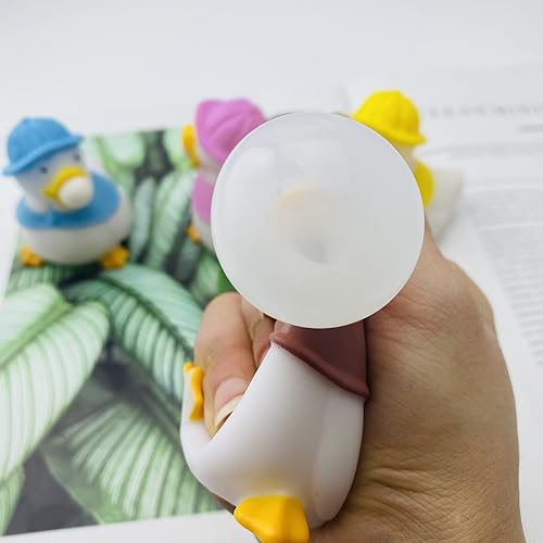 Miniatura 2 de 4 piezas de patos para apretar la bola de burbujas, juguetes para aliviar el estrés para niños y adultos, juguetes sensoriales para apretar, para