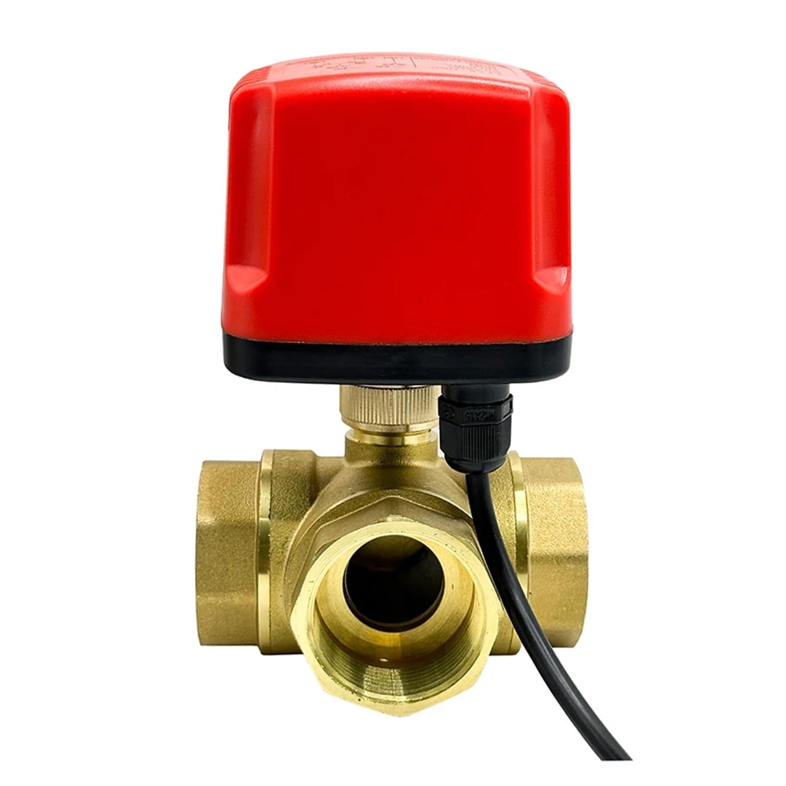 UWUKCJOKQ 1-1/4“ 3 Way Waterproof Motorized Ball Brass Three Line Or Two(L TYPE-220VAC-CR02)