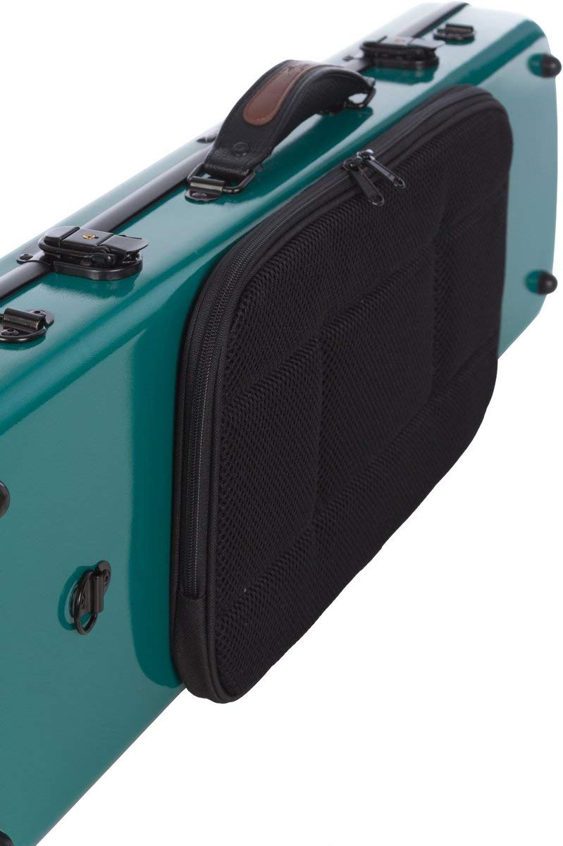 Geigenkoffer Glasfaser Oblong 4/4 green - navy blue M-Case