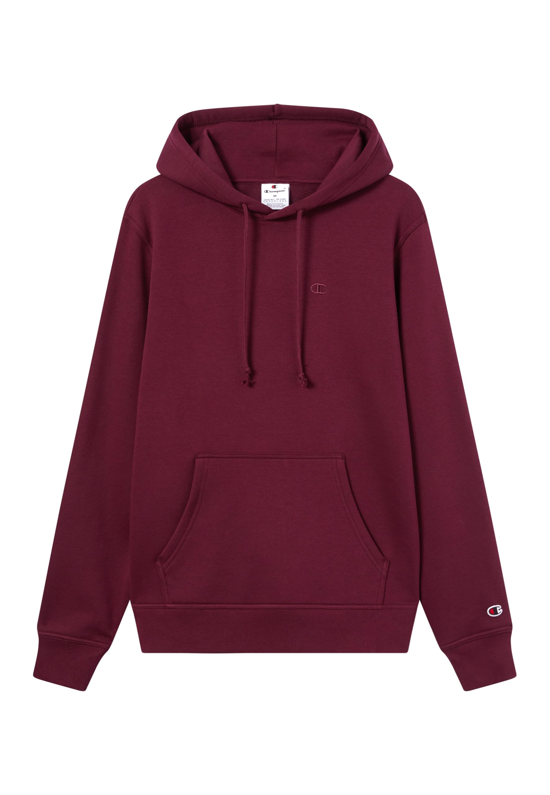 Champion Men’s Hooded Sweatshirt, adjustable drawcord hoodie, front kangaroo pocket, with embroidered small logo