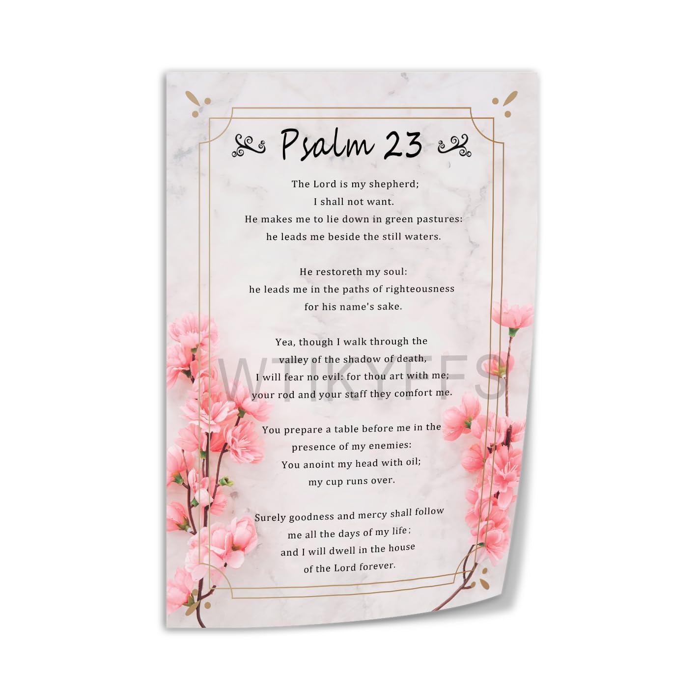MYRRHE Psalm 23 Poster Bible Quote
