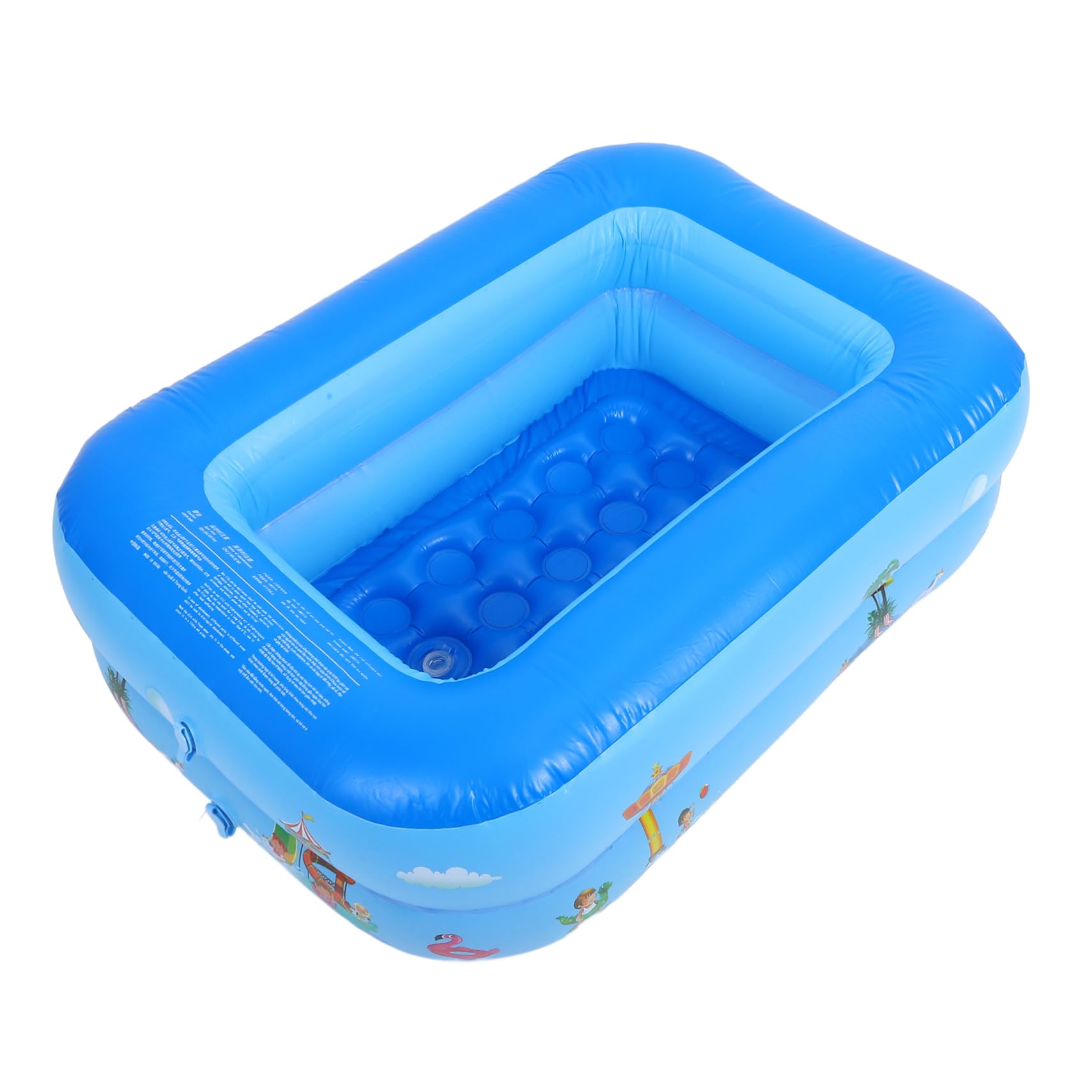 Piscine gonflable double couche en PVC bleu Yarnow pour jeu aquatique