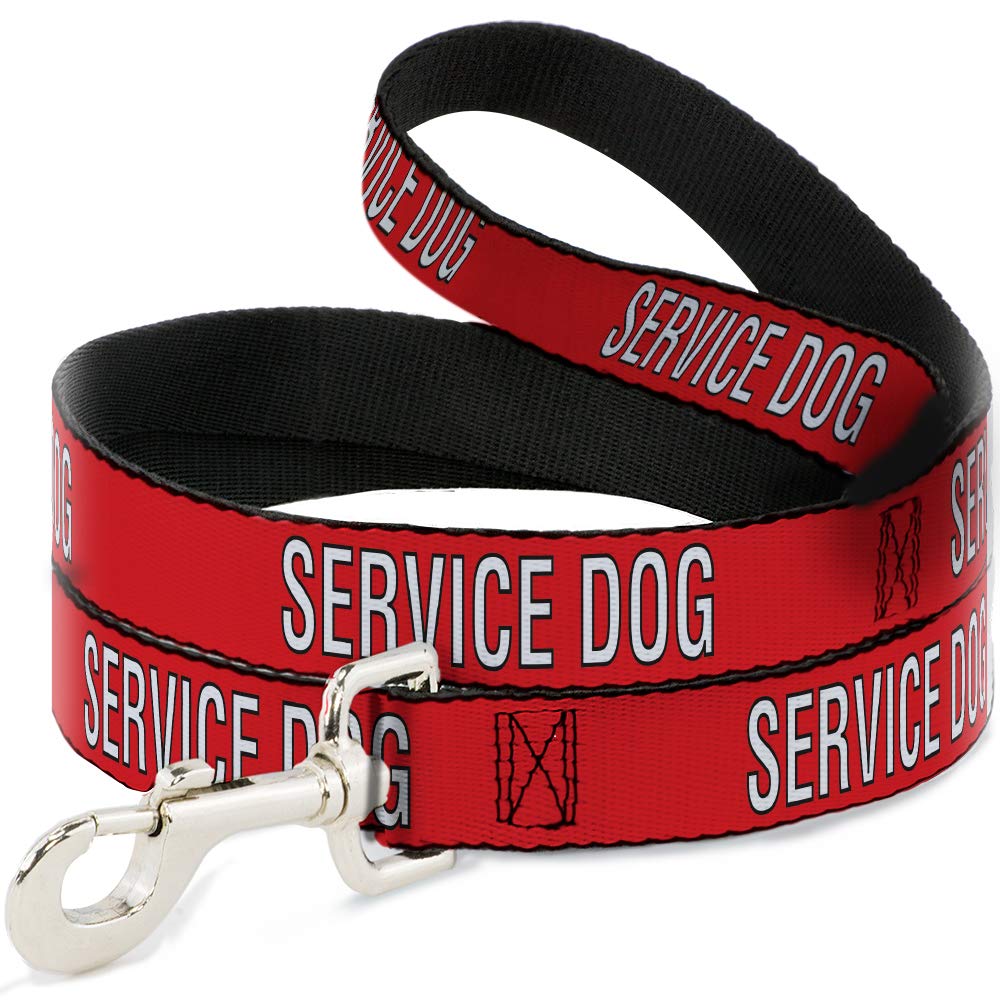 Laisse pour Chien de Service à Texte Haute Visibilité de 3,8 cm de Large