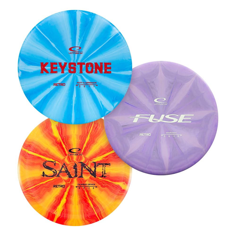 Dynamic Discs Latitude 64° SPZ Disc Golf Starter Set, Includes a