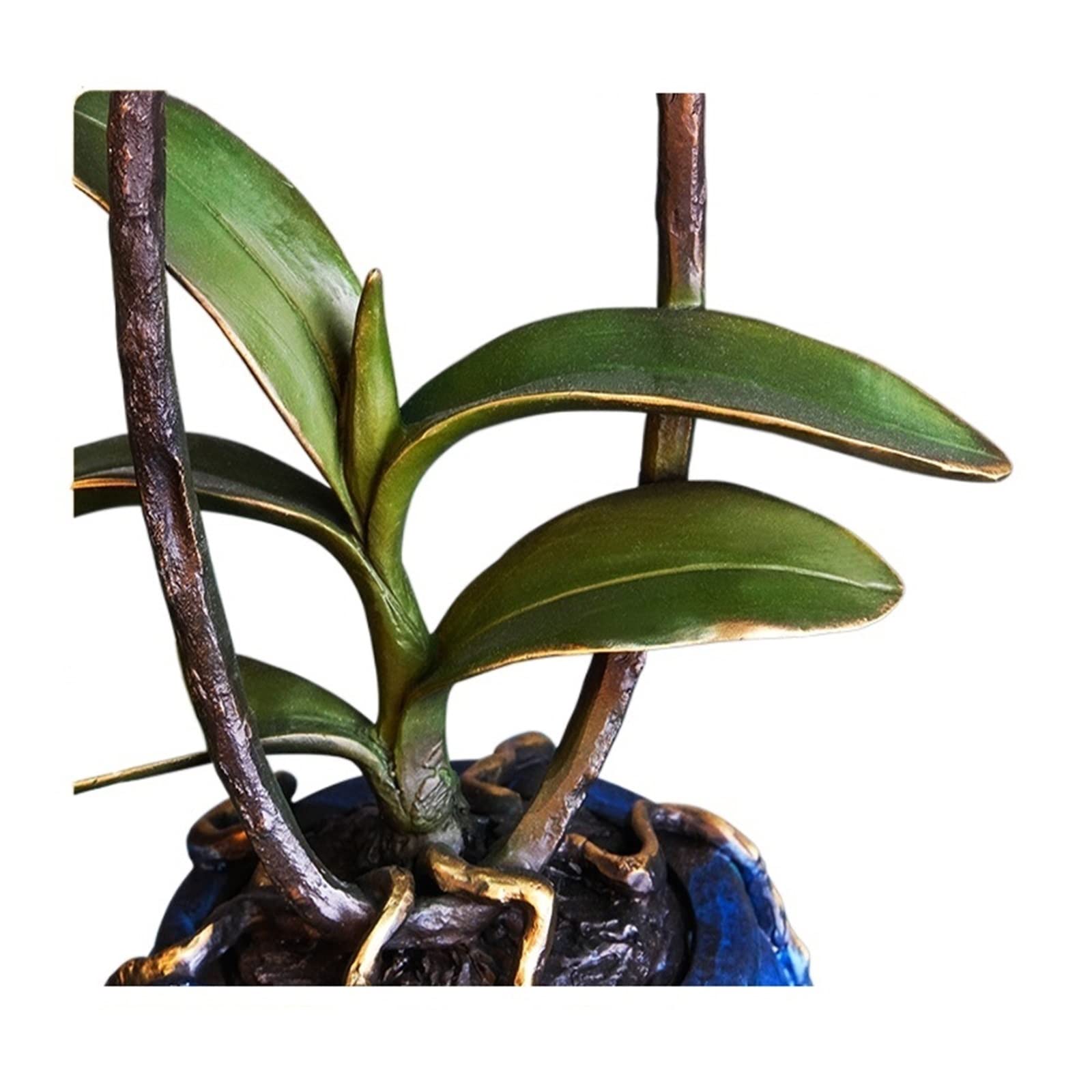 Dekoracje na biurko Opper orchidea sztuka kwiatowa wejście Ornament rzeźba rzemiosło ozdoby do salonu kwiat chiński wystrój domu Akcesoria do biurka domowego