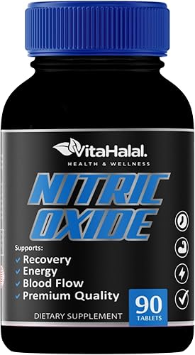 Miniatura 2 de VitaHalal Suplemento de óxido nítrico, potente refuerzo de óxido nítrico para hombres para apoyar la presión arterial, flujo sanguíneo saludable,