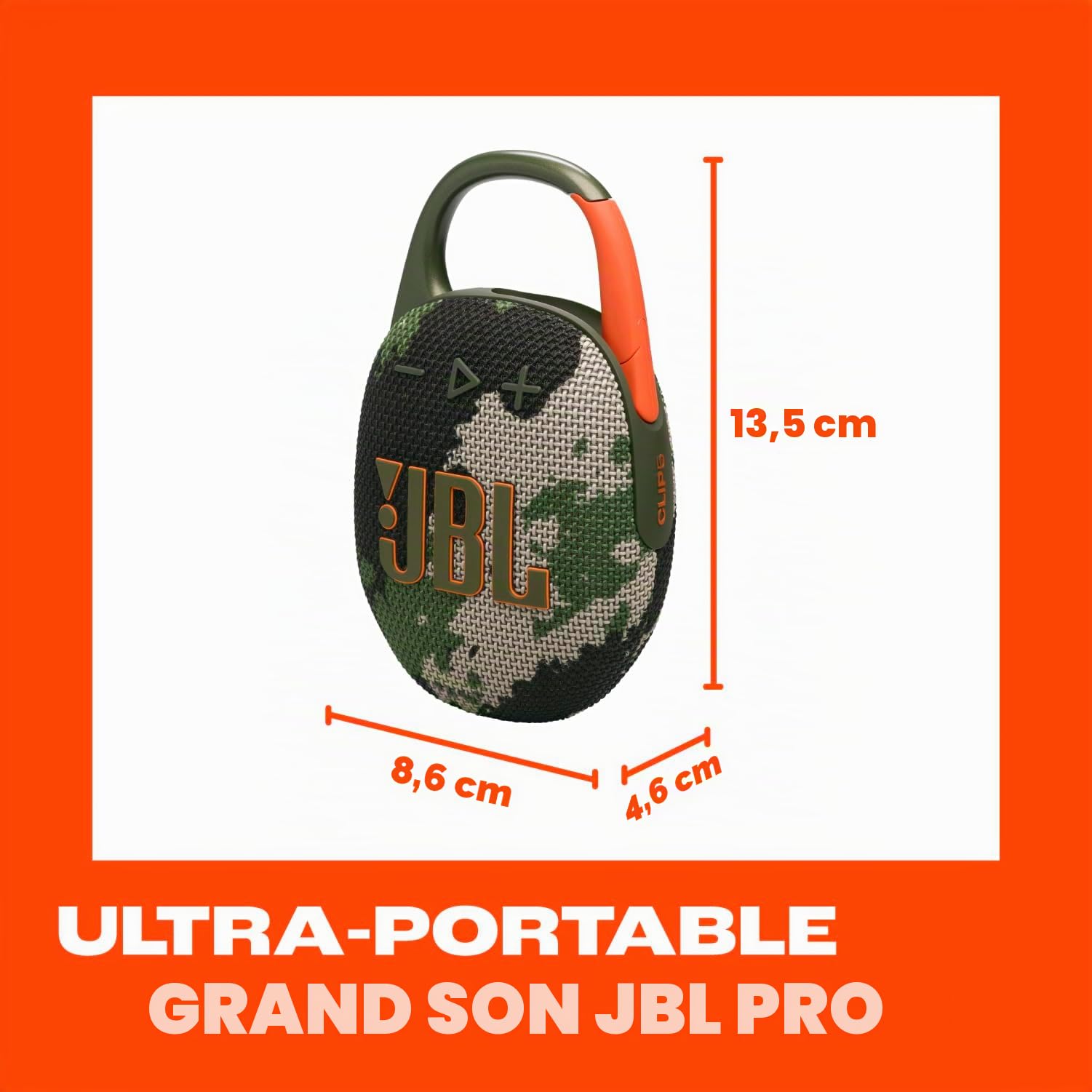 JBL Clip 5 Enceinte Portable Mono Camouflage 7 W