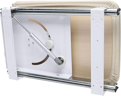 Miniatura 5 de Tabla de planchar plegable de 12 x 32 pulgadas, tabla de planchar oculta retráctil, estación de planchado en armario para apartamento y habitación