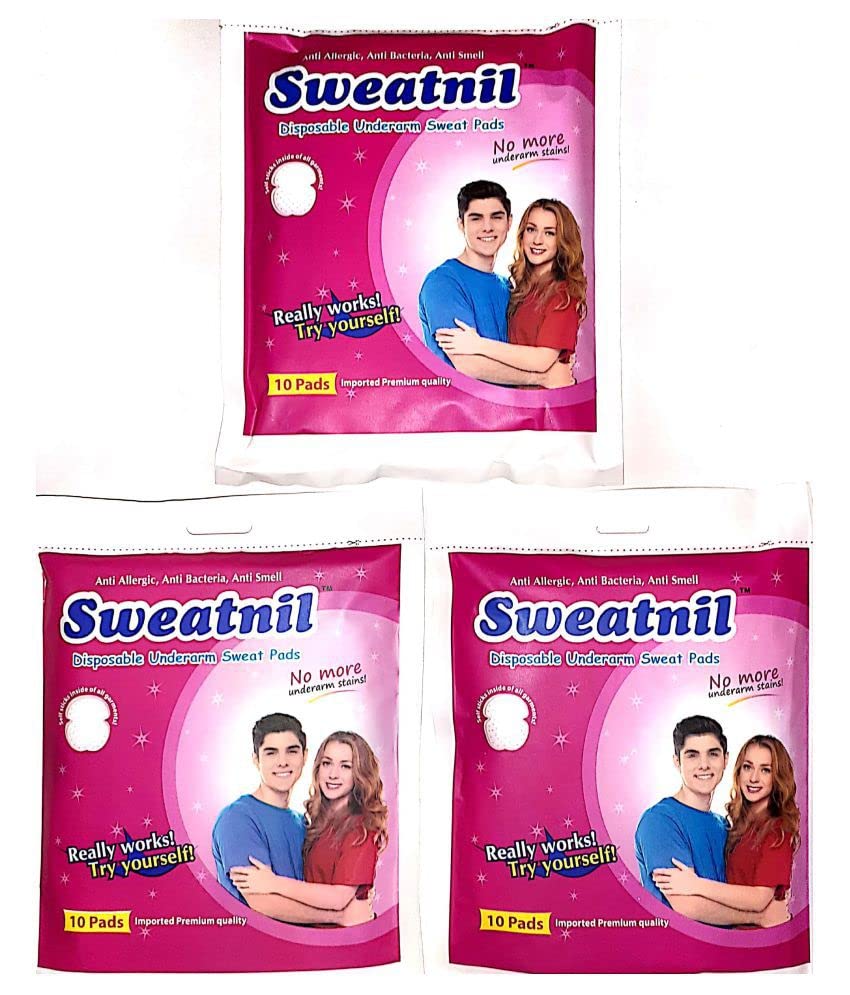 Elecsera Three Pack Self Stick Disposable Underarm Sweat Pads Sweat Pads Sweat Pads-image-13