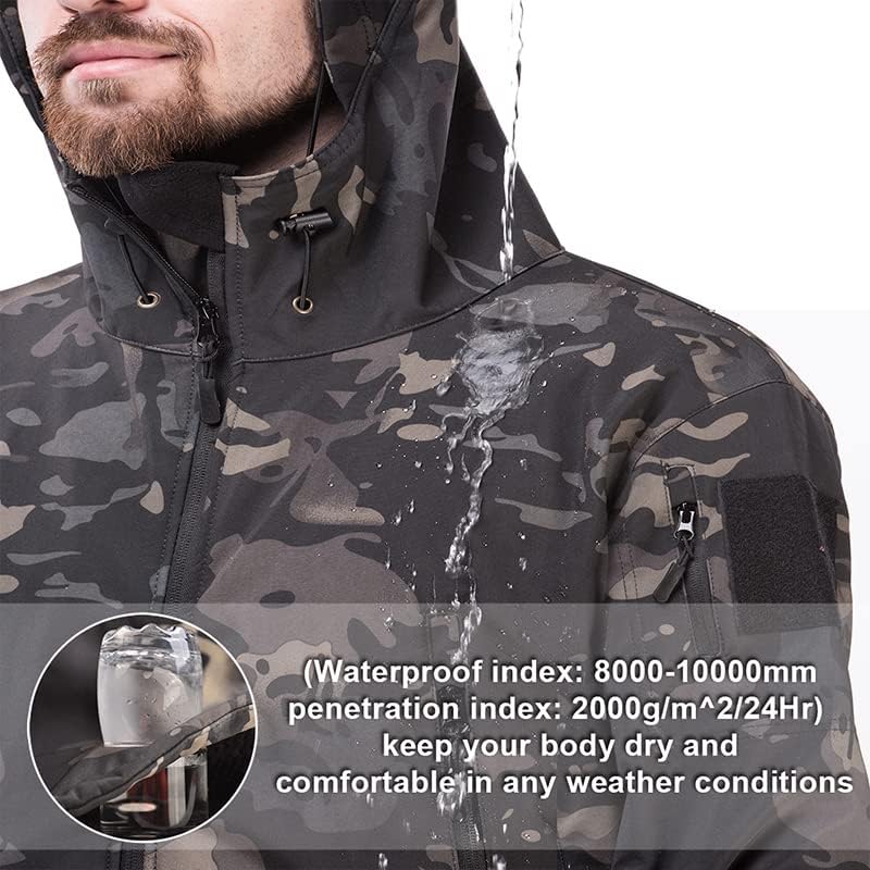 Military Jackets Soft Shell Men Clothing Tactical Windproof Hunting Jacket Man Safari Army Combat Jackets