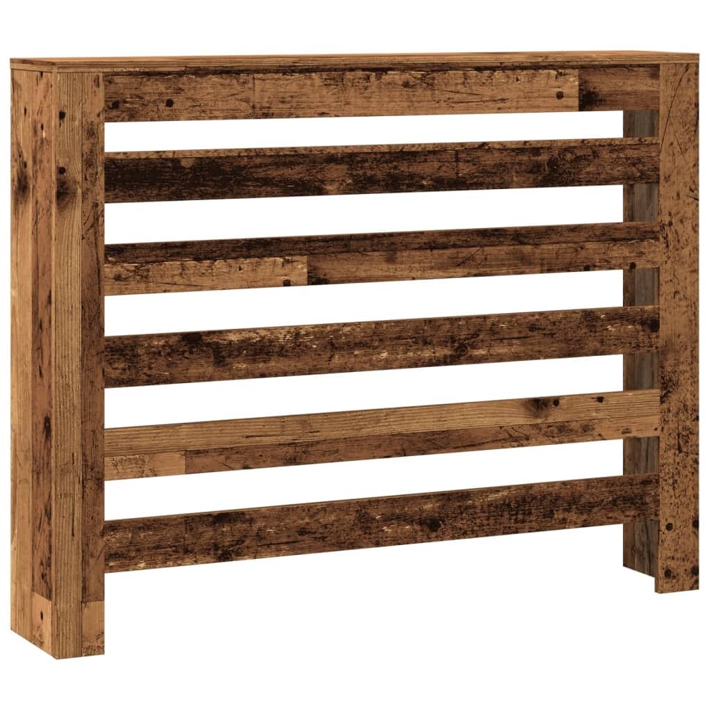 vidaXL Radiator Cover Old Wood 104 x 20 x 82 cm Engineered Wood