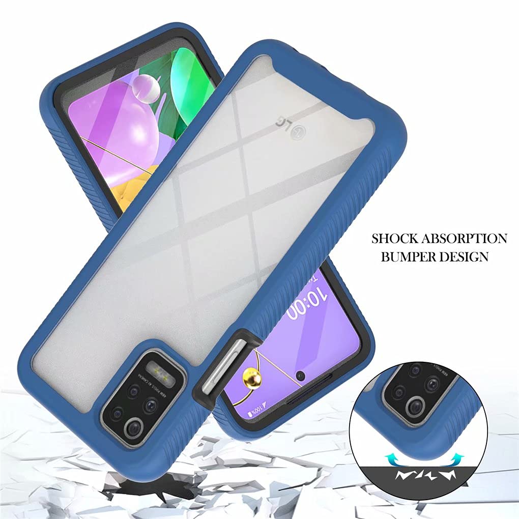CRABOT Cover Protettiva Per LG K52 - Antiurto, A Prova Di Polvere, Con Pellicola Schermo Incorporata, Corpo Anteriore E Posteriore Sigillato (Rosso)