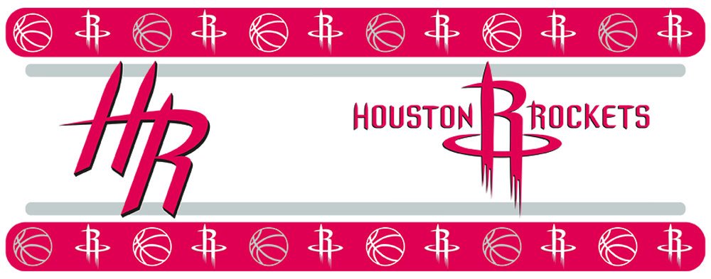 NBA Houston Rockets Wall Border, 05 x 15, Multicolor