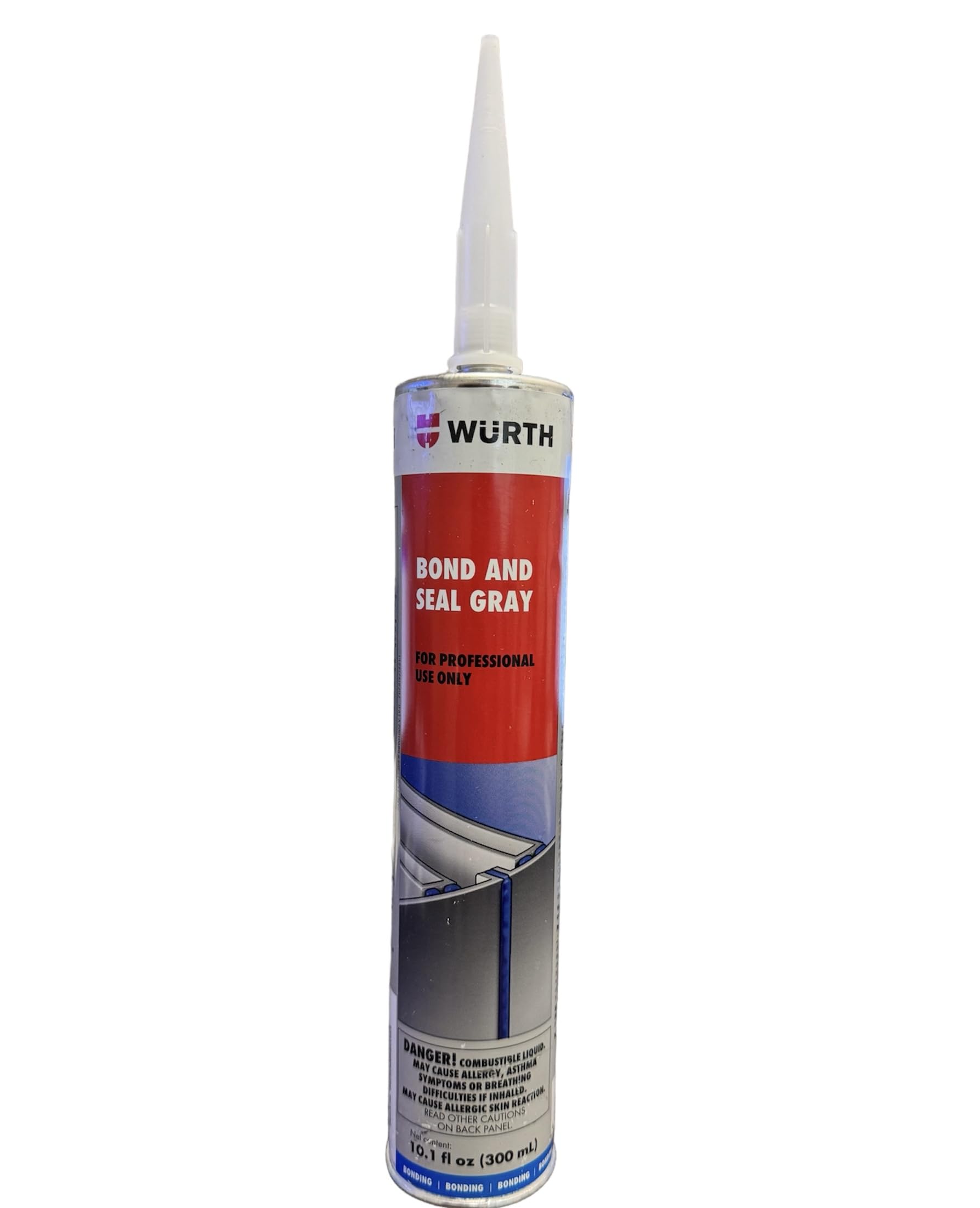 Listing for Wurth Bond and Seal Flexible PU Adhesive and Sealant - Premium Automotive Formula for Bonding Joints and Sealing Works (Gray 08901002)